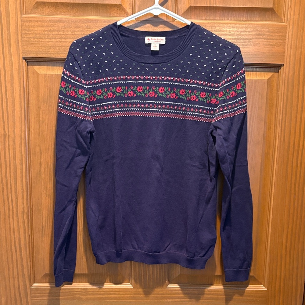 Brooks Brothers Navy Fair Isle Sweater